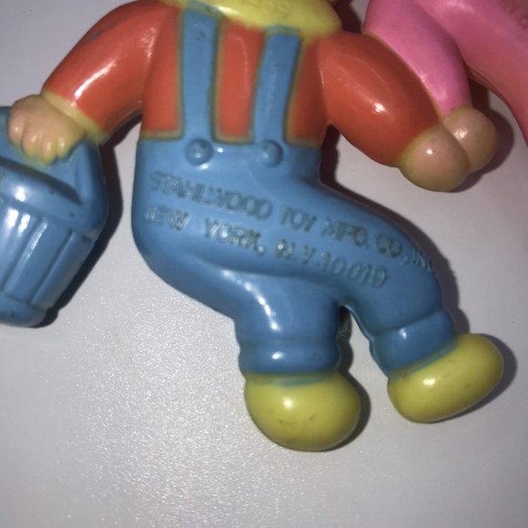 Vintage Stahlwood Toy 1969 Set of 6 Nursery Decor Nursery Rhyme Characters - Picture 9 of 12